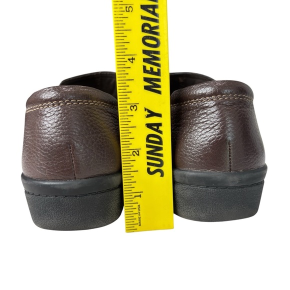 Clarks Cheyn Madi Brown Leather Loafer Size 8.5 M Slip On Womens Comfort Shoes - Picture 11 of 11